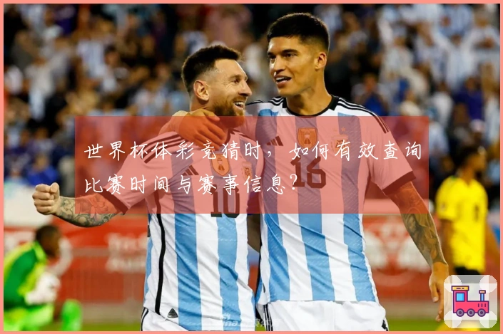 世界杯体彩竞猜时，如何有效查询比赛时间与赛事信息？